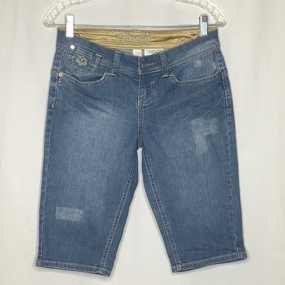 Vintage Y2K Dereon Beyoncé Denim Jean Bermuda Shorts Size 5/6